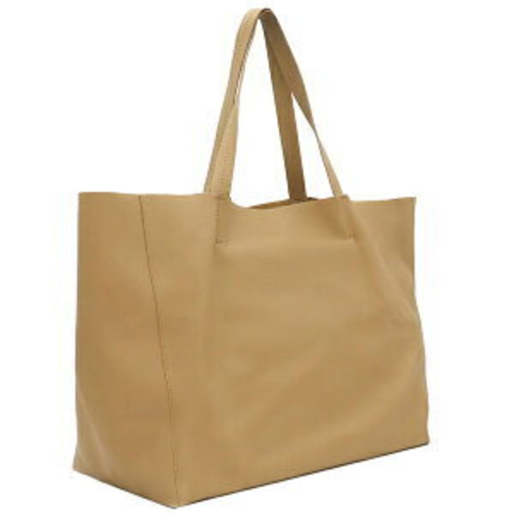 Celine Cabas Horizontal Beige Bag Leather Brown Tote dust Tan